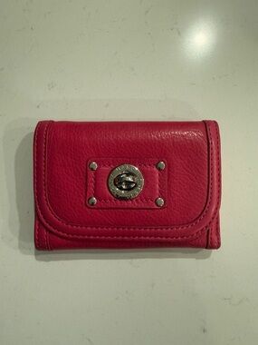 Marc by Marc Jacobs Hot Pink Leather Turnlock Wallet